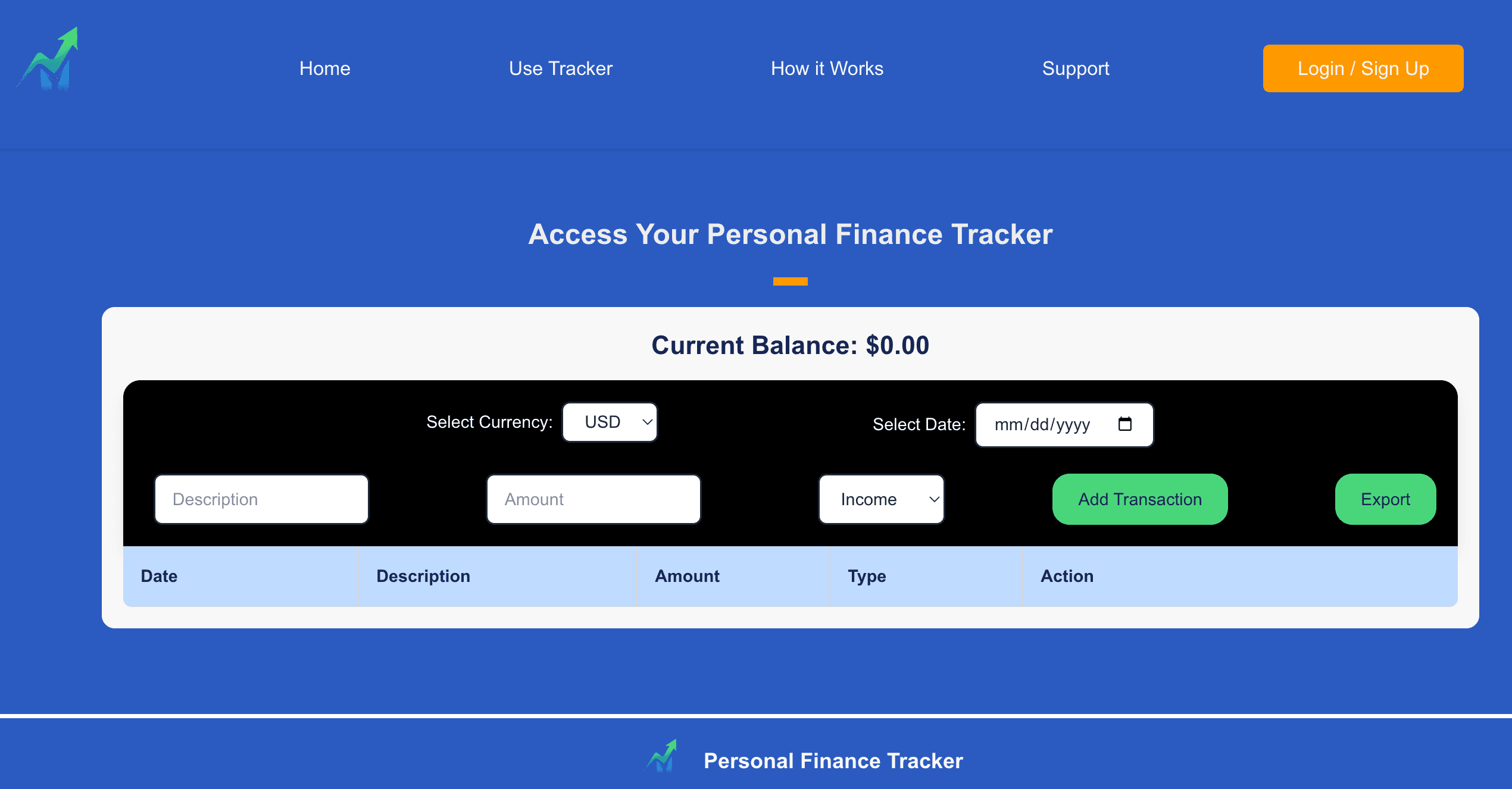 Personal Finance Tracker