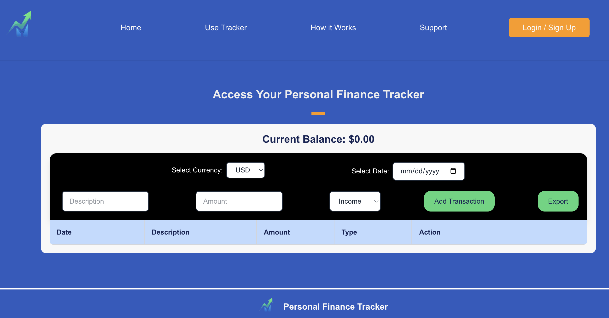 Personal Finance Tracker